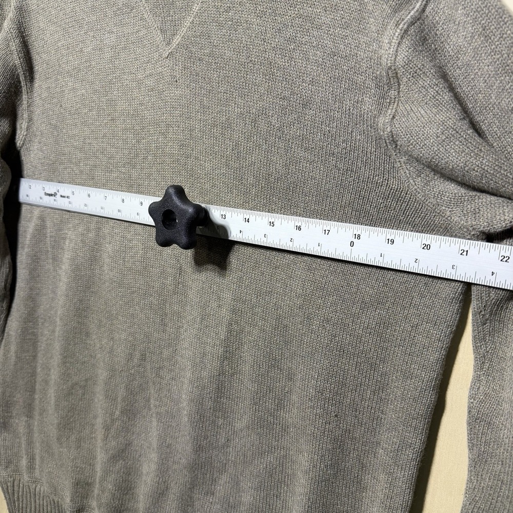 Eddie Bauer Sweater Mens L Gray Crewneck Cotton Knit Casual Pullover‎ - Picture 5 of 8